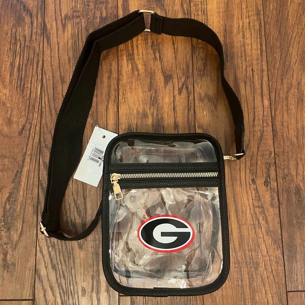 Clear Georgia Bulldogs Stadium Crossbody Bag